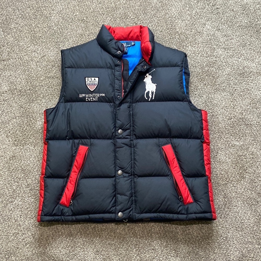 Mens Polo Ralph Lauren winter USA vest